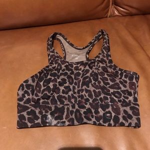 Varley Berkeley cheetah print sports bra- size XS